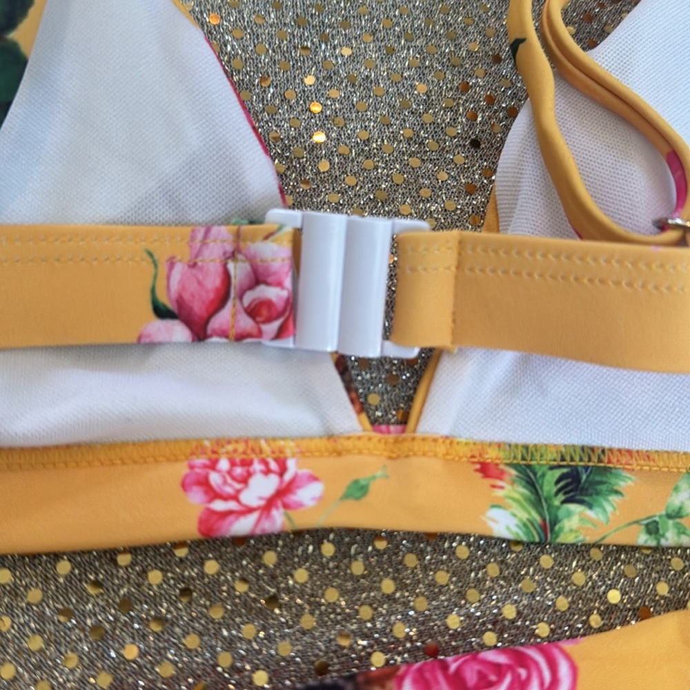 Floral women’s  colorful swimsuit two peice / bikini - Picture 8 of 11